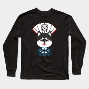 Jinrai: Shiba Inu Good Luck Charm Long Sleeve T-Shirt